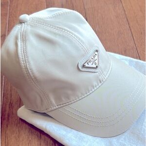 Prada Nylon Off White Hat
